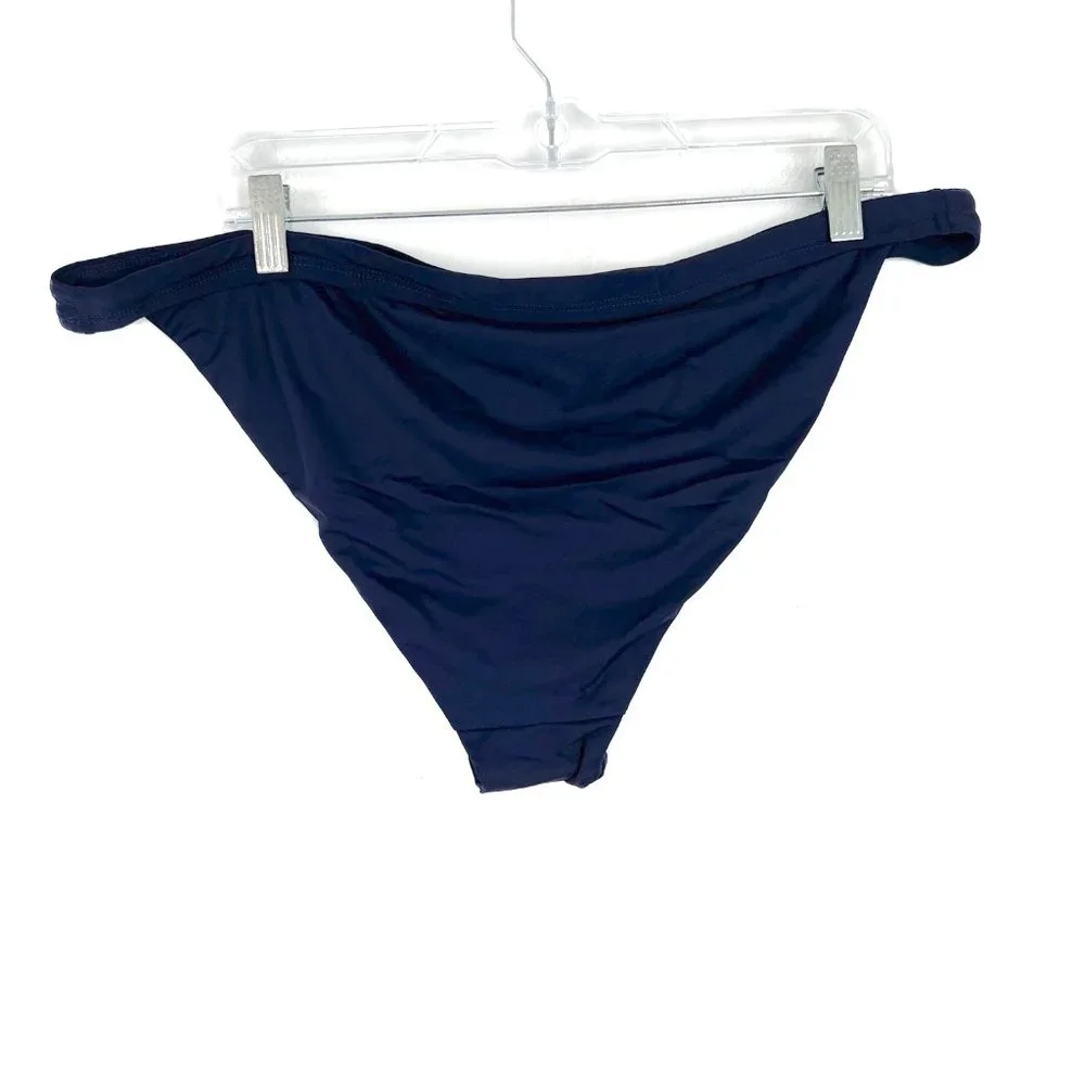 NWT Andie Swim The Banded Cheeky Bottom Bikini Bottoms Flat Navy Size XXXL NEW - Picture 9 of 11